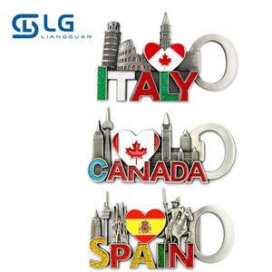 OEM Fabricante Personalizar Diseño Metal Nevera Imán Abrebotellas Magnético - Product Image 1