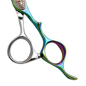 กรรไกรซอยผมมืออาชีพ ขนาด 6 นิ้ว ใบมีดคม ปลายแหลม สำหรับคนถนัดขวา ทำจากสแตนเลส หมุนได้ ตัดผม ไม่พับได้ - Product Image 3