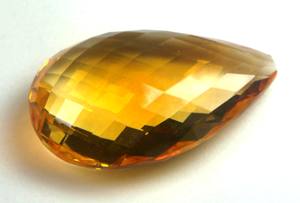 Pierre précieuse de citrine naturelle facettée, qualité A+, jaune, taille libre, coupe poire, taille calibrée, pierre précieuse de guérison à bas prix - Product Image 4