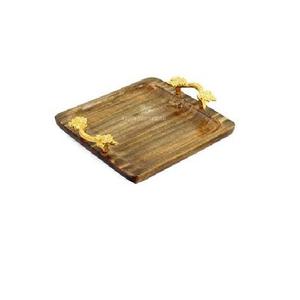 Décoration de table en émail Plateau de service en bois Plateau de serveur de nourriture de qualité supérieure - Product Image 3