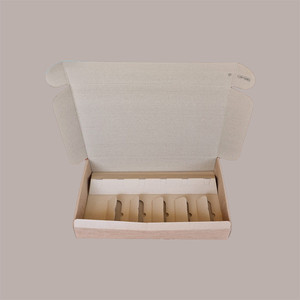 3 uds caja de cartón marrón suave para 6 botellas 750ml bodega de vino de aceite 340x560H90mm cajas vivas - Product Image 4