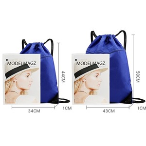 ISKYBOB grande capacité sac de rangement Portable couleur unie cordon sac à dos paquet poche pour basket-ball Football Polyester - Product Image 6