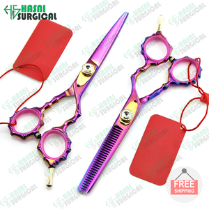 Nouveaux ciseaux de coiffure en acier inoxydable ciseaux de coupe de cheveux ciseaux amincissants ensemble de ciseaux de coiffeur par Hasni Surgical - Product Image 6