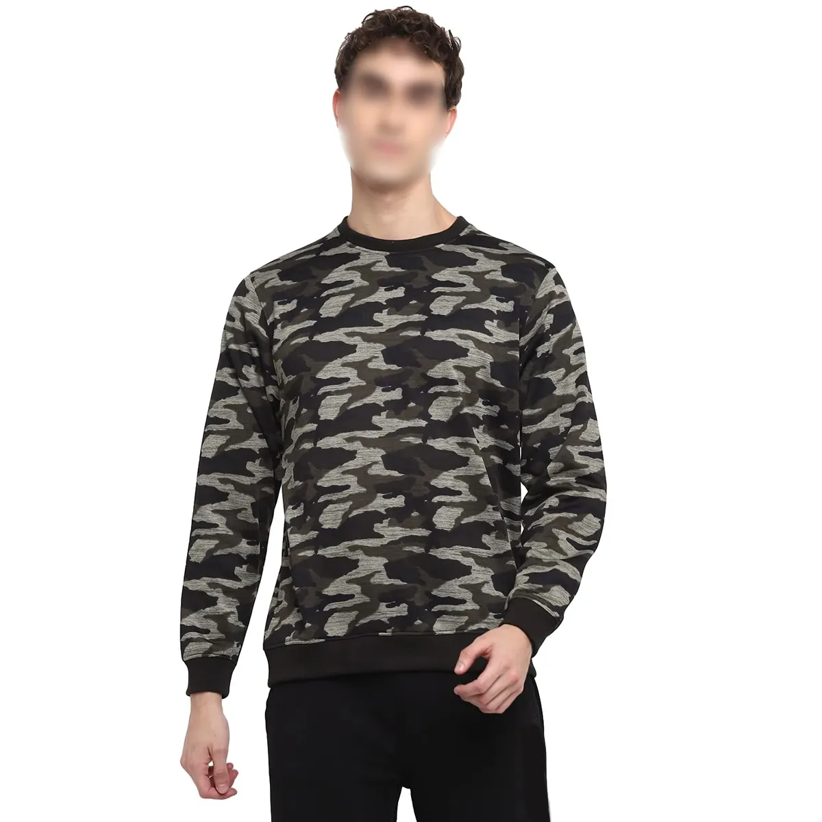 New Design Fashionable Men's Casual Wear Sweatshirts Long Sleeve O-Neck Stylish Sweatshirts By Al Faraj