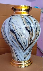 Luxury Green Marble Wholesale Stylish Flower <b>Vase</b> <b>Stand</b> Home Decor Flowers Pot <b>Vases</b> Luxurious Decorative Pots Hotel Tabletop - Product Image 3