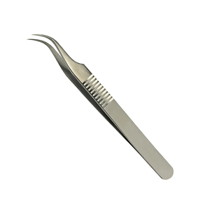 Pince à épiler pour cils, acier inoxydable, poignées antidérapantes, manucure, soin des cils, vente en gros - Product Image 2