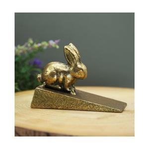 Nouveau Design Antique Finition Or Cale Butée De Porte Lapin Porte Wedge Deluxe Qualité Butée De Porte En Métal pour Butée De Porte À Double Usage - Product Image 1