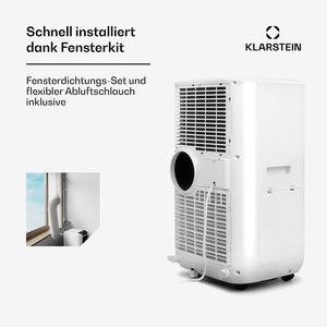 เครื่องปรับอากาศแบบพกพา 15000 BTU สำหรับบ้าน ควบคุมผ่านแอพ WiFi 3 in 1 ระบบทำความเย็น ลดความชื้น และพัดลม สำหรับห้องขนาด 28-42 ตร.ม. 65 เดซิเบล สีขาว - Product Image 5