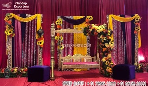 Décor de Sangeet de style marocain musulman pour la mise en scène mariage arabe thème Heena décor de scène pakistanais Nikah Mehndi décor de scène - Product Image 6
