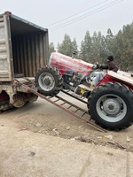 Traktor Mini Pertanian MF 375 4WD 85HP Mesin Diesel 4 Silinder Kopling Dua Tahap Kebisingan Rendah Kemudi Hidrolik Penggerak Roda 4x4