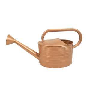 Arrosoir en métal gris enduit de poudre avec poignée Arrosoir en métal décoratif d'extérieur d'aspect moderne - Product Image 3