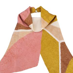 Débardeurs décontractés chic à motif géométrique pour femme, col Peter Pan, 100 % polyester sergé, imprimé numérique, collection Printemps 2025 - Product Image 4