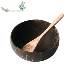 Bol en coquille de noix de coco naturel écologique avec cuillère et logo personnalisé bol en coquille de noix de coco 100% bol en noix de coco naturel - Product Image 6