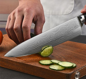 Nouvel arrivage : Ensemble de couteaux de chef en acier Damas avec manche en ABS fait main, coffret cadeau pour la découpe de viande - Product Image 1