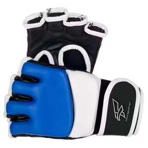 Gants MMA de kickboxing d'entraînement en PU conçus sur mesure en gros avec poignées avec logo de produits pakistanais - Product Image 4