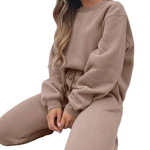 Conjunto Deportivo Informal de Invierno Premium, Holgado, Duradero, Cómodo y Elástico, para Gimnasio y Jogging, Cuello Redondo, Secado Rápido, Diseño Liso - Product Image 6