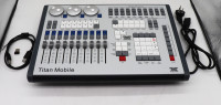 Barato sostenible Titan 8A DMX512 Metal Disco boda móvil etapa luz consola DMX512 controlador de atenuación
