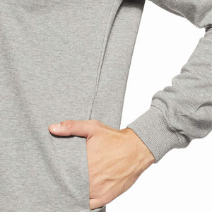 Sweat-shirt à capuche à manches longues pour homme, de couleur grise, en coton Polyester avec un Design et une marque personnalisés - Product Image 6