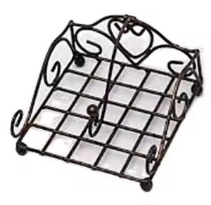 Porte-papier vertical de luxe en laiton doré Rose nordique fer Art porte-serviettes métal en métal - Product Image 4