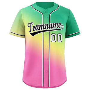 Maillot de baseball en maille légère pour l'entraînement ou la tenue décontractée Maillot de baseball à boutons complets pour la pratique sportive ou le streetwear - Product Image 1