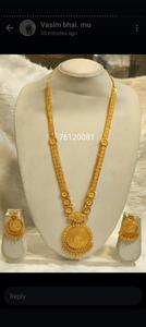 Ensemble de boucles d'oreilles collier en plaqué or 24 carats d'inspiration italienne directement expédié USA France Espagne Turquie Comores Mayotte - Product Image 6