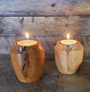 Bougeoir en bois décoratif fait à la main pour les fêtes de Noël et de mariage Décoration de chambre économique - Product Image 5