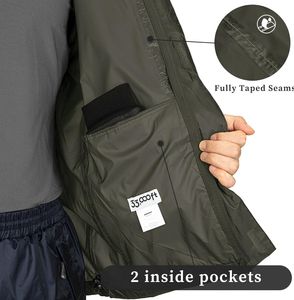 2025 venta al por mayor logotipo bordado personalizado impermeable cremallera acolchada con capucha chaqueta cortavientos abrigos de poliéster para hombres - Product Image 3