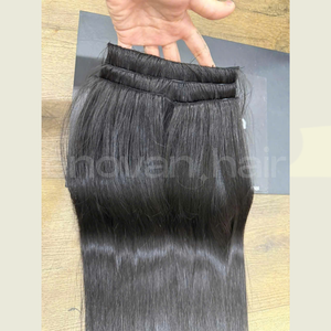 Clip noir naturel dans les extensions de cheveux vietnamiens perruque humaine vierge postiche magasins fournisseur professionnel de perruque - Product Image 3