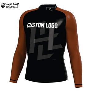 Wholesale Custom MMA Rash Guard Custom Sublimation Printed <b>Bjj</b> Rash Guard High Quality Fight Training Rash Guard - Product Image 6