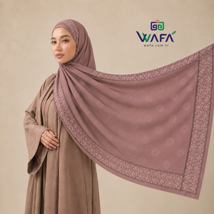Pañuelo para la Cabeza Wafa, Jacquard Liso Teñido, Mezcla de Poliéster y Viscosa, Acabado Mate, 70x190, Ligero, Transpirable y Duradero para Mujer - Product Image 1