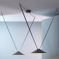 Ecojas Nouveau design Lampe moderne pour la décoration intérieure Luminaire suspendu pour villa, bureau, intérieur, rond, éclairage LED sur rail