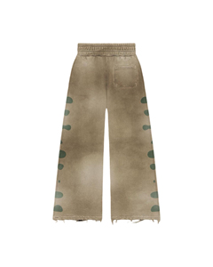 Survêtement surdimensionné personnalisé 2025 Ensemble sweat à capuche zippé rayé et pantalon de survêtement délavé à l'acide survêtement à capuche pour hommes - Product Image 3