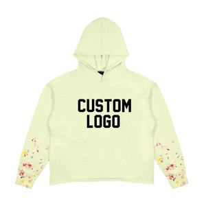 Survêtements évasés de haute qualité pour hommes, sweats à capuche unis à manches longues et broderie imprimée avec logo personnalisé, ensembles de vêtements d'extérieur décontractés pour l'hiver - Product Image 5