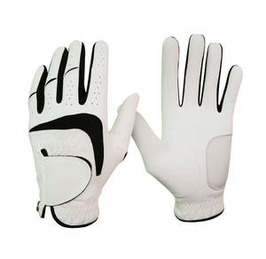 Gants de golf OEM pour hommes et femmes Cabretta Leather Custom Fit Respirant Fabric Wholesale Supply - Product Image 3