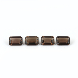 Cuarzo ahumado natural en forma de Octágono, 10X14MM, piedras preciosas sueltas, corte facetado, fabricación de joyas, precio al por mayor - Product Image 1