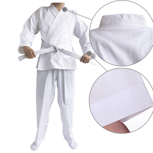 Traje de Karate con logotipo personalizado de fábrica, uniforme de artes marciales, Judo, BJJ, Gi, Kimono, Jiu Jitsu, WTF, Taekwondo, ITF - Product Image 3