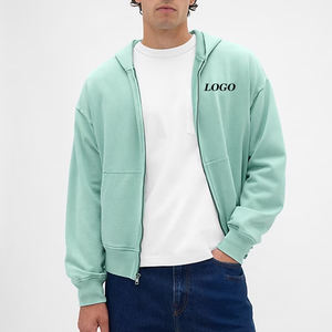 Sweat à capuche pour homme de haute qualité avec capuche, design tendance avec logo personnalisé, fermeture éclair, prix avantageux pour le confort en hiver - Product Image 1