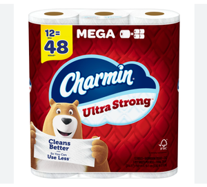 Mejor precio Charmins Papel Higiénico Ultra Fuerte 12 Mega Rollos Al Por Mayor En Stock Listo Para Enviar - Product Image 1