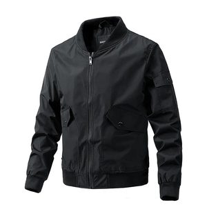 Produit très vendu : vestes bomber personnalisées pour hommes, design sur mesure, polyester de haute qualité, fermeture éclair avant. - Product Image 1