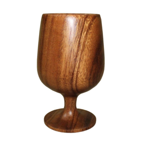 Verre à vin en bois rustique d'excellente qualité Verre à vin polyvalent décoratif à l'aspect royal Prix le plus bas - Product Image 1