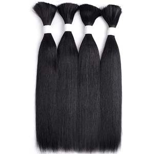 Extensions de cheveux vierges non tissées, cheveux humains naturels, noir naturel, non traités, cheveux vierges brésiliens Remy, cheveux humains en vrac - Product Image 5