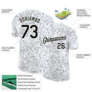 Camiseta de manga corta Unisex de camuflaje Digital con logotipo personalizado hecho en fábrica, camiseta de verano de media manga con cuello redondo de algodón polivinílico de secado rápido - Product Image 2