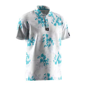 T-shirt décontracté pour homme à col montant en coton tricoté 120 g/m², respirant, imprimé, de qualité supérieure, personnalisable et tendance - Product Image 1