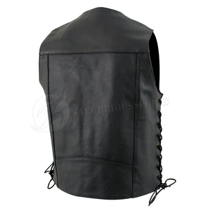 Gilet de moto à capuche respirant sans col pour hommes avec doublure en coton de bonne qualité Vente en gros personnalisé - Product Image 3