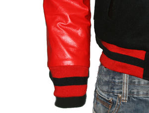 Veste manteau d'hiver à manches longues en cuir de laine de haute qualité pour hommes Chaînes d'approvisionnement de haute qualité en stock avec votre étiquette - Product Image 4