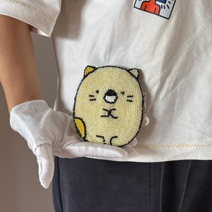 Monedero clásico con cuentas, bolso de maquillaje con cuentas de perlas y diamantes, regalo de boda o fiesta para ella - Product Image 3