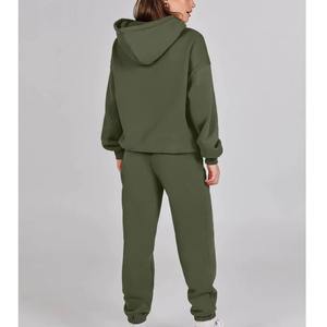 Chándal extragrande personalizado para mujer, conjunto de forro polar pesado OEM, estilo holgado, fabricante de ropa al por mayor - Product Image 3