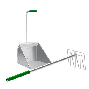 Aluminium Manure Scoop with <b>Rake</b> - Product Image 1