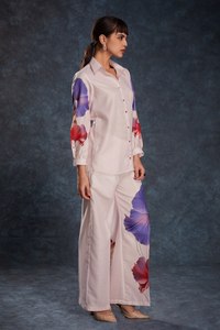 100% Lilen main bloc imprimé vêtements de nuit Robe imprimé fleuri pyjama Robe ensemble pour femmes indien pakistanais vêtements toutes tailles pour - Product Image 4