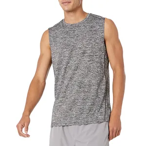 เสื้อกล้ามสำหรับผู้ชายเสื้อกล้ามสำหรับใส่วิ่งเล่นยิมทำจากผ้าฝ้ายพิมพ์ลายตามสั่ง